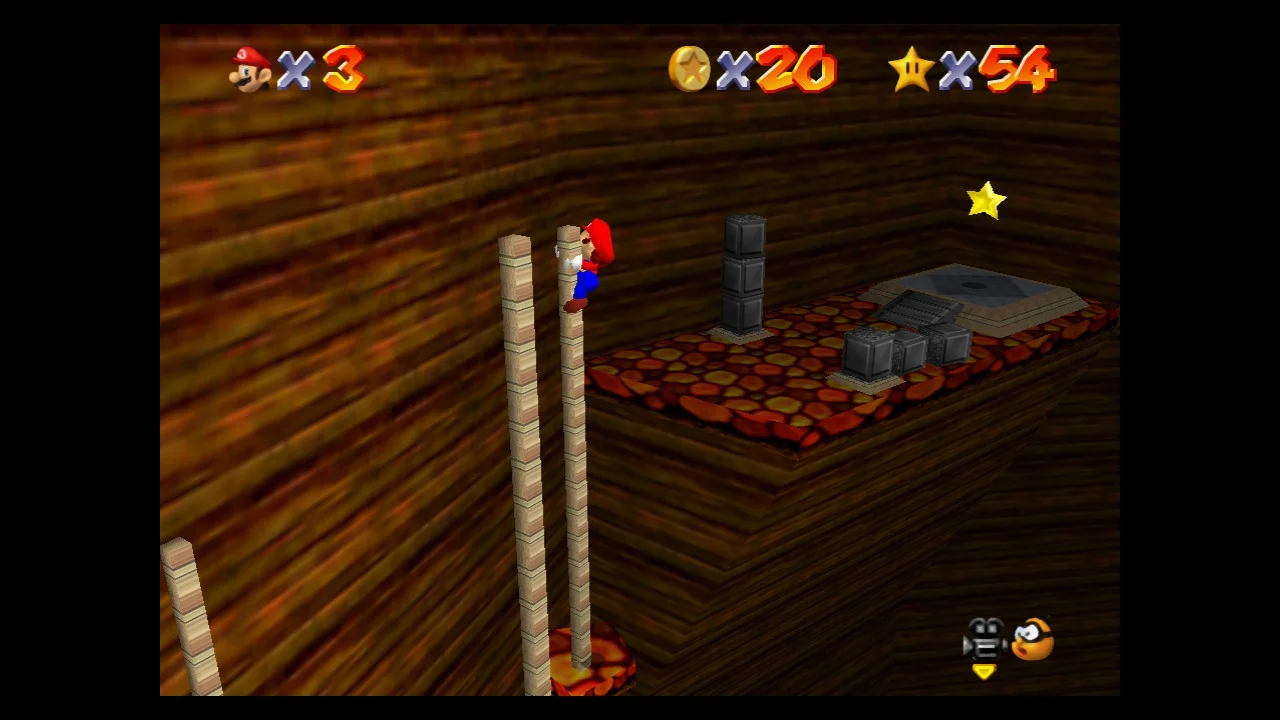 Super Mario 64 - 5. Hot-Foot-It into the Volcano - Lethal Lava Land 4.