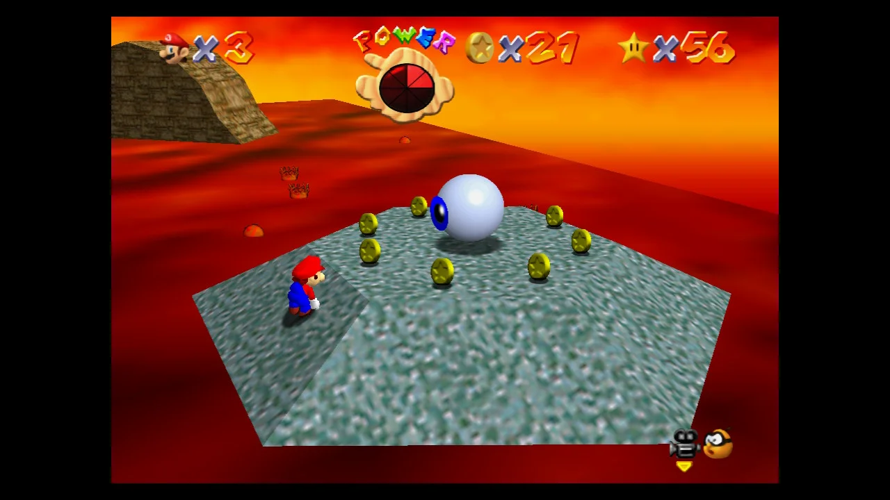 Super Mario 64 - 7. 100 Coins Star - Lethal Lava Land 1.