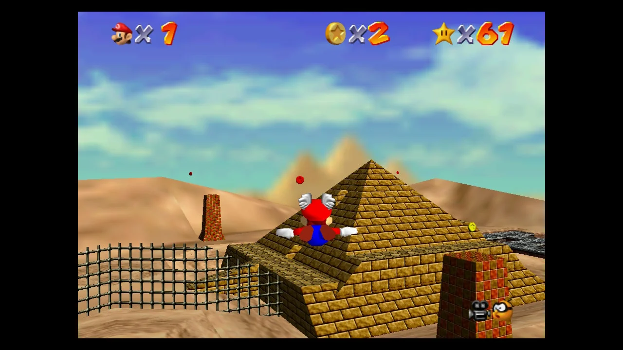 Super Mario 64 - 5. Free Flying for 8 Red Coins - Shifting Sand Land 6.