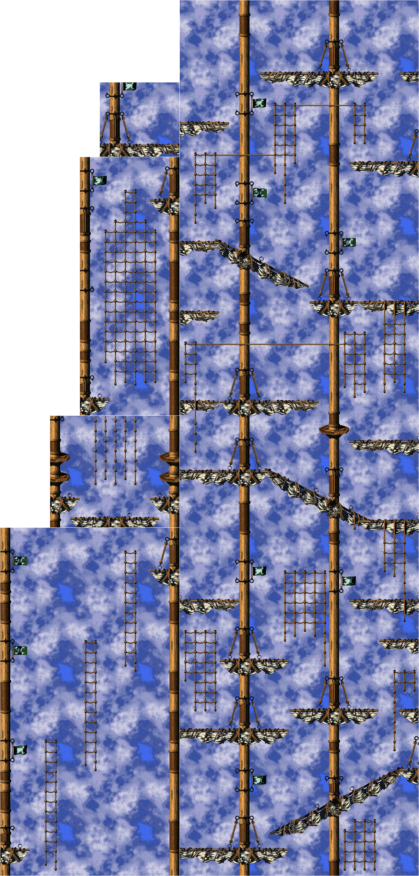 Donkey Kong Country 2: Diddy Kongs Quest Gang-Plank Galleon - 2. Mainbrace Mayhem Map.