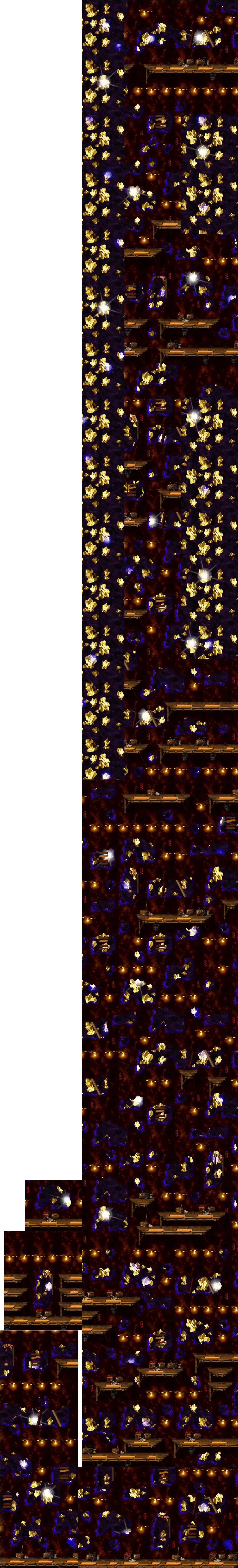 Donkey Kong Country 2: Diddy Kongs Quest Crocodile Cauldron - 5. Squawk's Shaft Map.