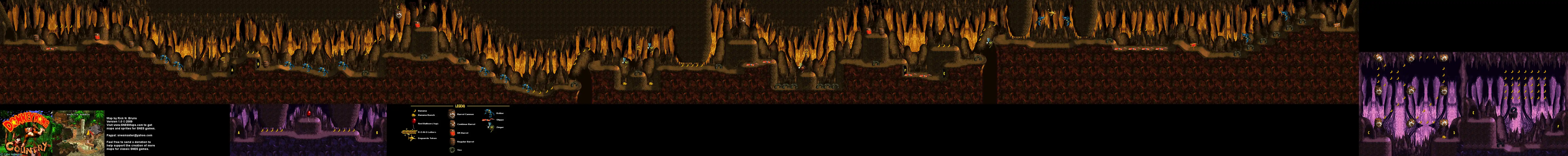 Donkey Kong Country Kongo Jungle - 3. Reptile Rumble Map.