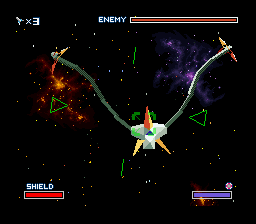 StarFox: Boss: Plasma Hydra.