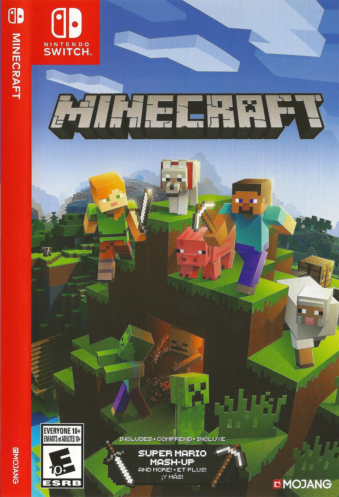 Switch® Minecraft game box front.